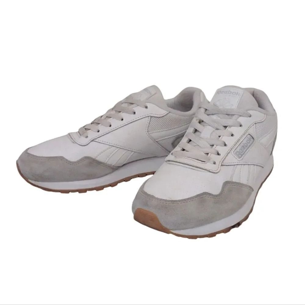 Reebok White Grey Leather Classic Comfort Trainers Sneakers Women's Size 7
